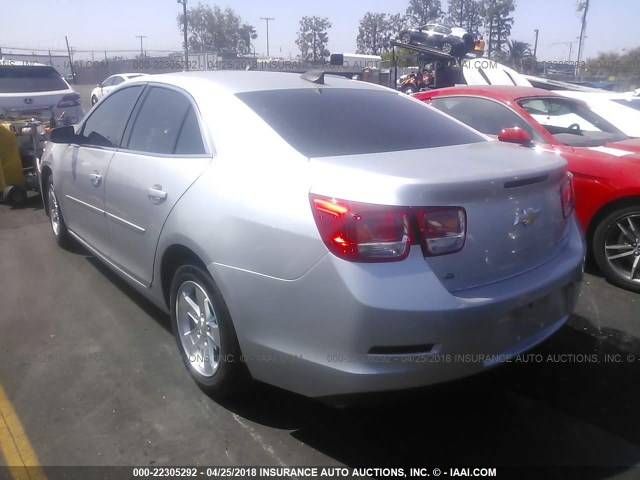 1G11A5SLXFU121117 - 2015 CHEVROLET MALIBU LS 银色 照片 3