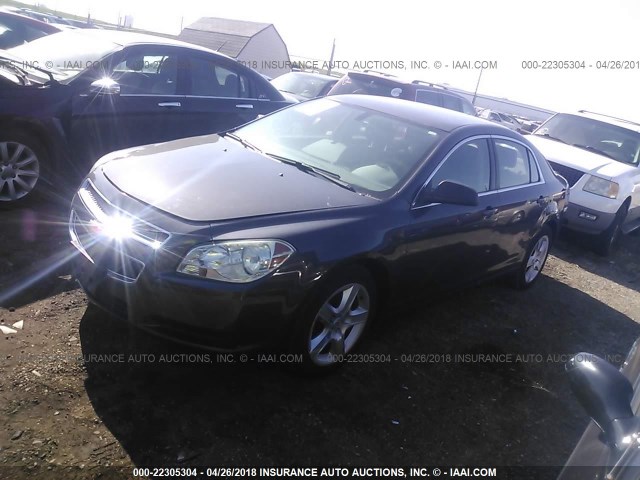 1G1ZB5EB7AF238640 - 2010 CHEVROLET MALIBU LS 灰色 照片 2