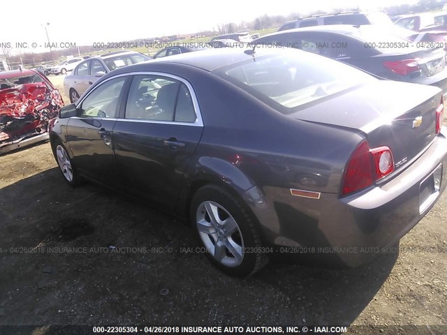 1G1ZB5EB7AF238640 - 2010 CHEVROLET MALIBU LS 灰色 照片 3