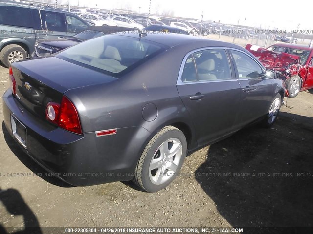 1G1ZB5EB7AF238640 - 2010 CHEVROLET MALIBU LS 灰色 照片 4