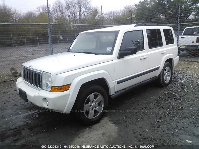 1J8HG48K57C560092 - 2007 JEEP COMMANDER WHITE photo 2