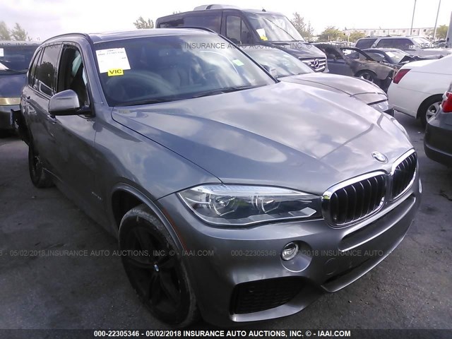 5UXKR0C50E0K51421 - 2014 BMW X5 XDRIVE35I GRAY photo 1