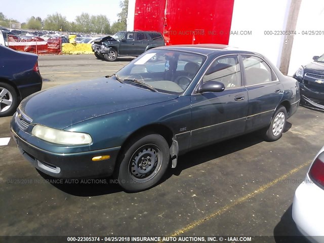 1YVGE22C9V5601415 - 1997 MAZDA 626 DX/LX GREEN photo 2