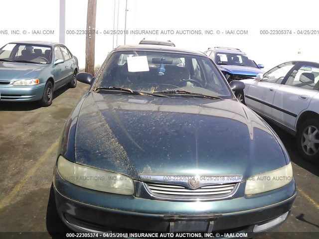 1YVGE22C9V5601415 - 1997 MAZDA 626 DX/LX GREEN photo 6