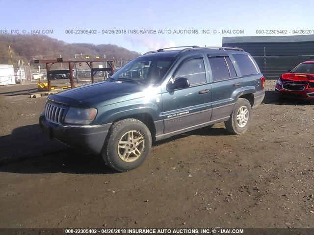 1J4GW48S54C411130 - 2004 JEEP GRAND CHEROKEE LAREDO/COLUMBIA/FREEDOM 绿色 照片 2