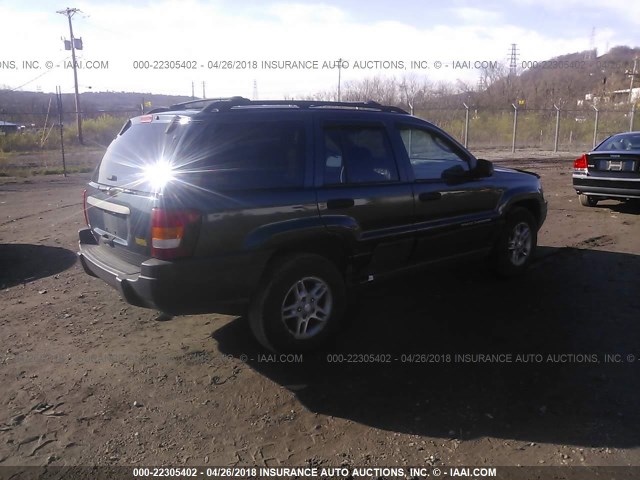 1J4GW48S54C411130 - 2004 JEEP GRAND CHEROKEE LAREDO/COLUMBIA/FREEDOM 绿色 照片 4