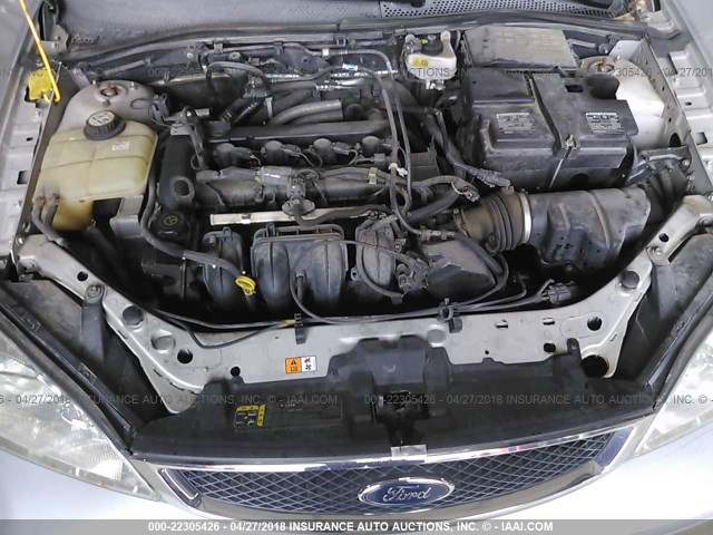 1FAFP34N57W315743 - 2007 FORD FOCUS ZX4/S/SE/SES SILVER photo 10