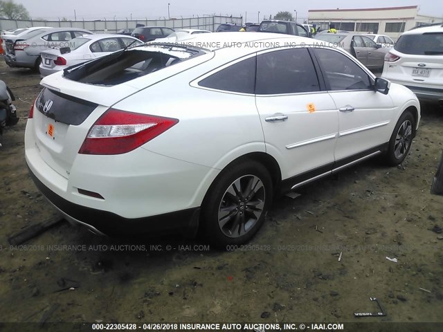 5J6TF1H55FL000417 - 2015 HONDA CROSSTOUR EXL 白色 照片 4