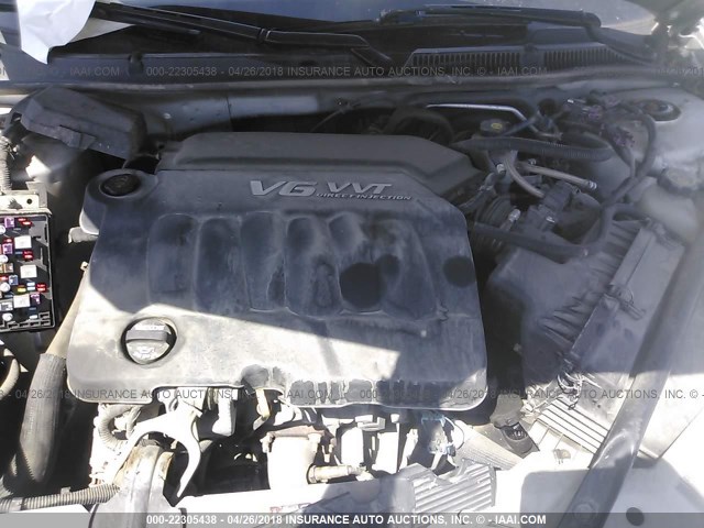 2G1WG5E31C1283726 - 2012 CHEVROLET IMPALA LT SILVER photo 10