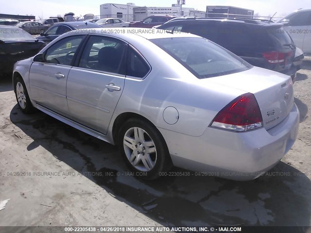 2G1WG5E31C1283726 - 2012 CHEVROLET IMPALA LT SILVER photo 3