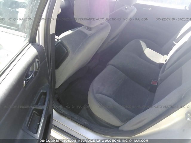 2G1WG5E31C1283726 - 2012 CHEVROLET IMPALA LT SILVER photo 8