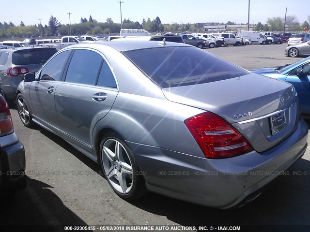 WDDNG8GB2AA332000 - 2010 MERCEDES-BENZ S 550 4MATIC SILVER photo 3