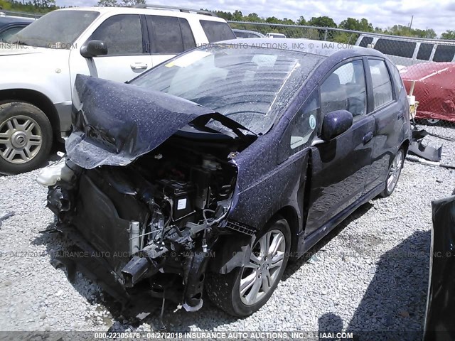 JHMGE88419S069043 - 2009 HONDA FIT SPORT 蓝色 照片 2