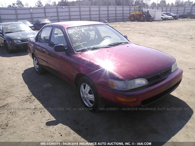 2T1AE09B1SC132350 - 1995 TOYOTA COROLLA LE/DX RED photo 1