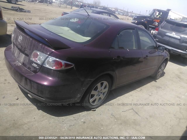 1YVFP80C565M13245 - 2006 MAZDA 6 I PURPLE photo 4