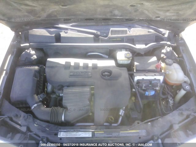 1G8AJ52F55Z131406 - 2005 SATURN ION LEVEL 2 GRAY photo 10