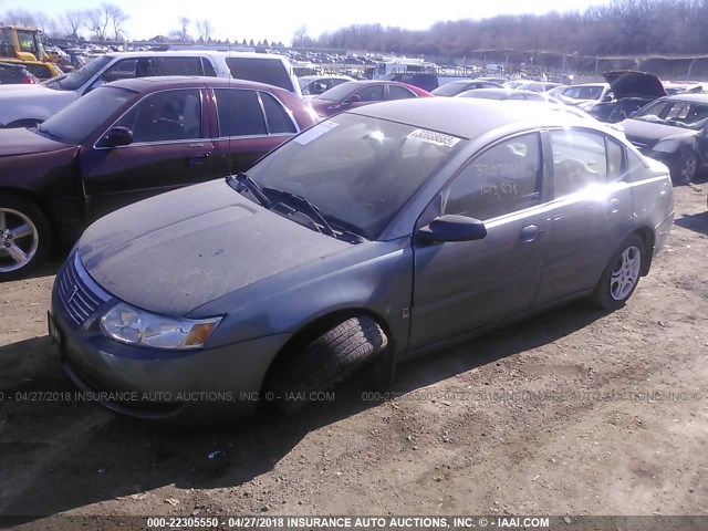 1G8AJ52F55Z131406 - 2005 SATURN ION LEVEL 2 GRAY photo 2