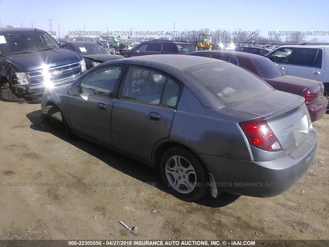 1G8AJ52F55Z131406 - 2005 SATURN ION LEVEL 2 GRAY photo 3