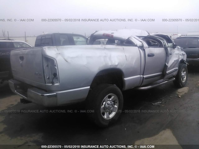 1D7KS28DX6J236234 - 2006 DODGE RAM 2500 ST/SLT SILVER photo 4