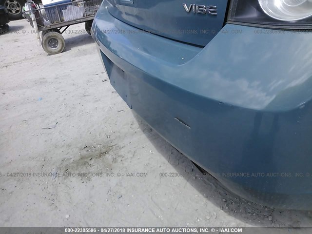 5Y2SP67859Z424415 - 2009 PONTIAC VIBE BLUE photo 6