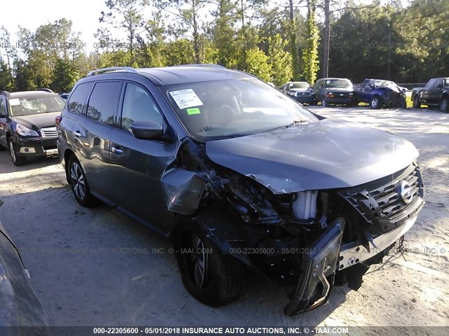 5N1DR2MM5HC686123 - 2017 NISSAN PATHFINDER S/SV/SL/PLATINUM 灰色 照片 1
