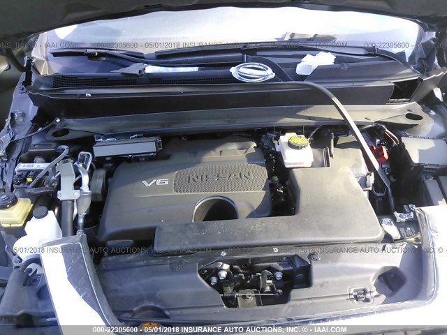5N1DR2MM5HC686123 - 2017 NISSAN PATHFINDER S/SV/SL/PLATINUM 灰色 照片 10