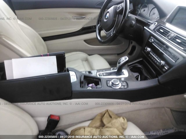 WBALZ5C54CDX64466 - 2012 BMW 650 XI WHITE photo 5