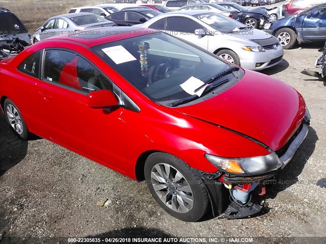 2HGFG12929H531508 - 2009 HONDA CIVIC EXL RED photo 1
