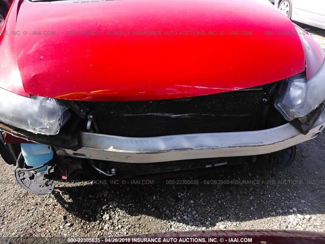 2HGFG12929H531508 - 2009 HONDA CIVIC EXL RED photo 6