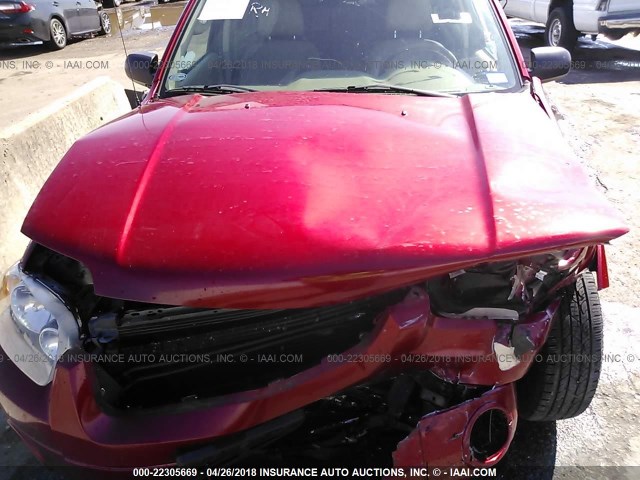 1FMCU04156KB78578 - 2006 FORD ESCAPE LIMITED RED photo 10