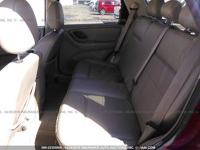 1FMCU04156KB78578 - 2006 FORD ESCAPE LIMITED RED photo 8