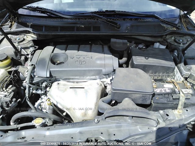 4T1BF3EK6BU669903 - 2011 TOYOTA CAMRY SE/LE/XLE GRAY photo 10