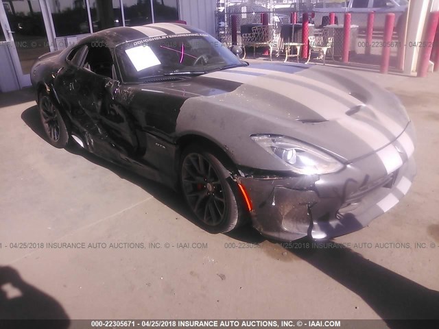 1C3ADEBZ6EV100538 - 2014 DODGE VIPER GTS BLACK photo 1