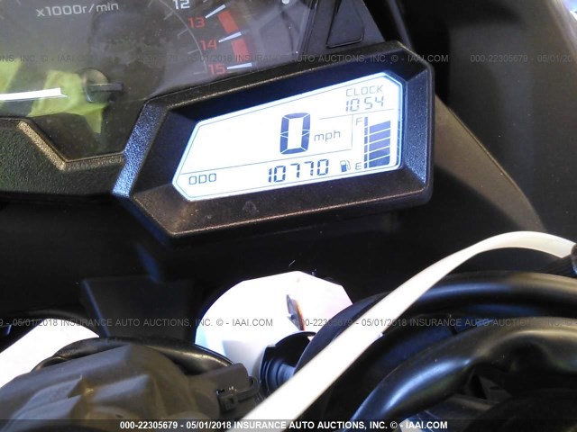 JKAEX8A17EA003609 - 2014 KAWASAKI EX300 A WHITE photo 7