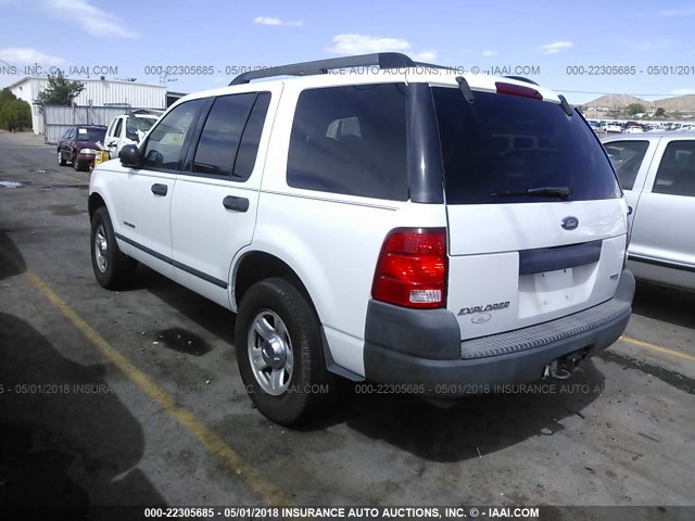 1FMDU72K35ZA66005 - 2005 FORD EXPLORER XLS/XLS SPORT WHITE photo 3