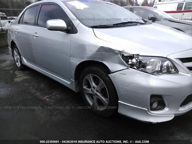 2T1BU4EE8DC953821 - 2013 TOYOTA COROLLA S/LE SILVER photo 6