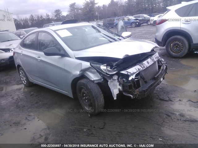 KMHCT4AE0CU249879 - 2012 HYUNDAI ACCENT GLS/GS SILVER photo 1