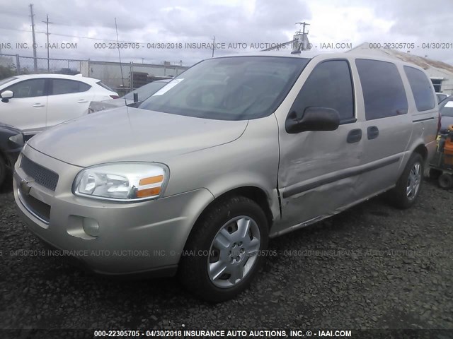 1GNDV23198D187415 - 2008 CHEVROLET UPLANDER LS Champagne photo 2