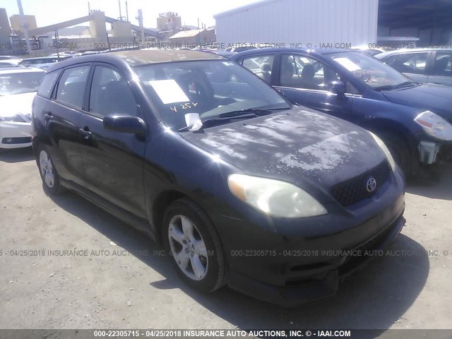 2T1KR32E03C110470 - 2003 TOYOTA COROLLA MATRIX XR BLACK photo 1