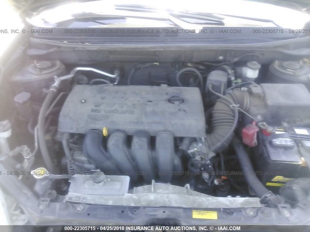 2T1KR32E03C110470 - 2003 TOYOTA COROLLA MATRIX XR BLACK photo 10