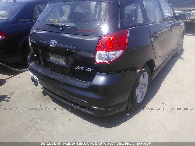 2T1KR32E03C110470 - 2003 TOYOTA COROLLA MATRIX XR BLACK photo 6