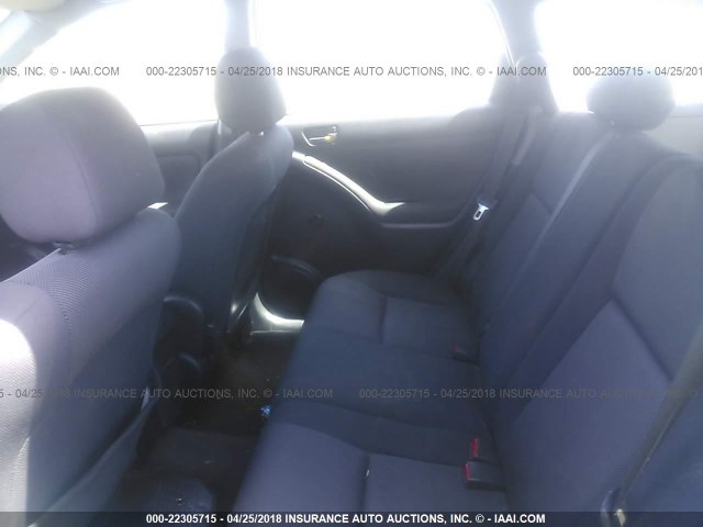 2T1KR32E03C110470 - 2003 TOYOTA COROLLA MATRIX XR BLACK photo 8