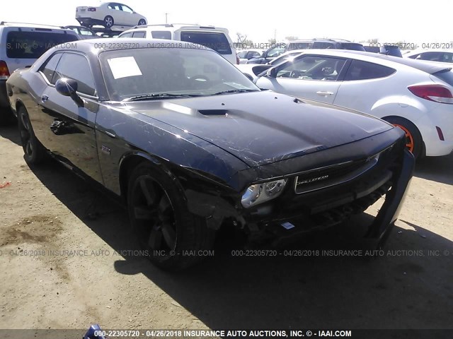 2C3CDYCJXCH193640 - 2012 DODGE CHALLENGER SRT-8 BLACK photo 1