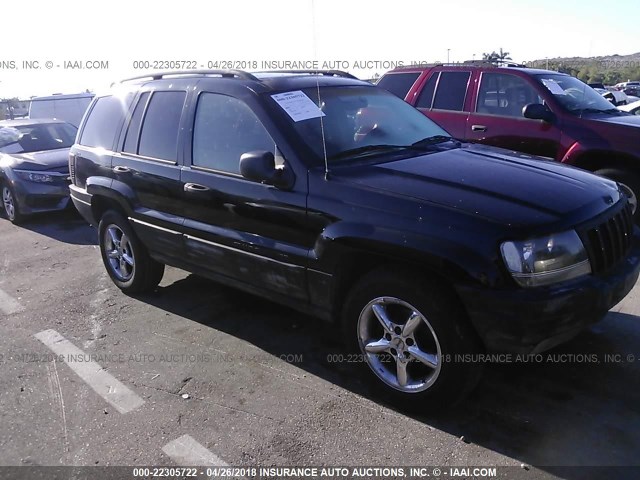 1J4GW48S7YC350398 - 2000 JEEP GRAND CHEROKEE LAREDO BLACK photo 1