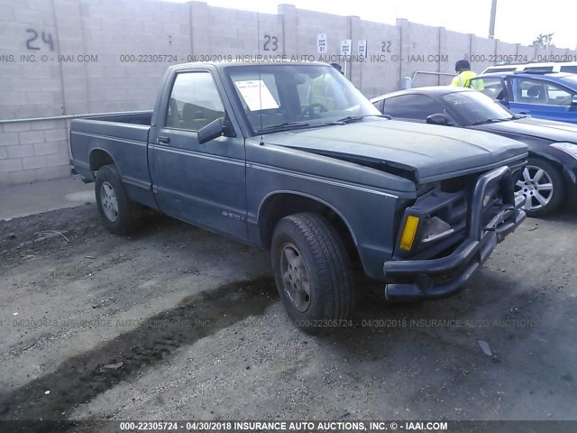 1GCCT14Z5P8121721 - 1993 CHEVROLET S TRUCK S10 GREEN photo 1