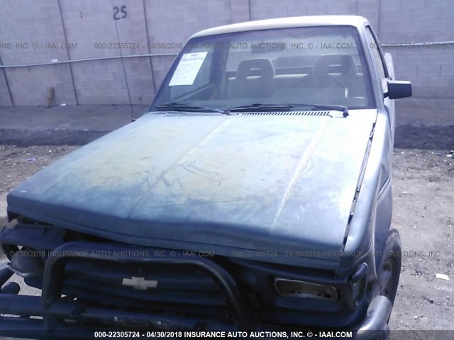 1GCCT14Z5P8121721 - 1993 CHEVROLET S TRUCK S10 GREEN photo 10