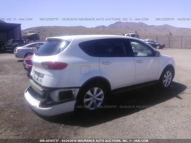 4S4WX83D474407448 - 2007 SUBARU B9 TRIBECA 3.0 H6/3.0 H6 LIMITED WHITE photo 4