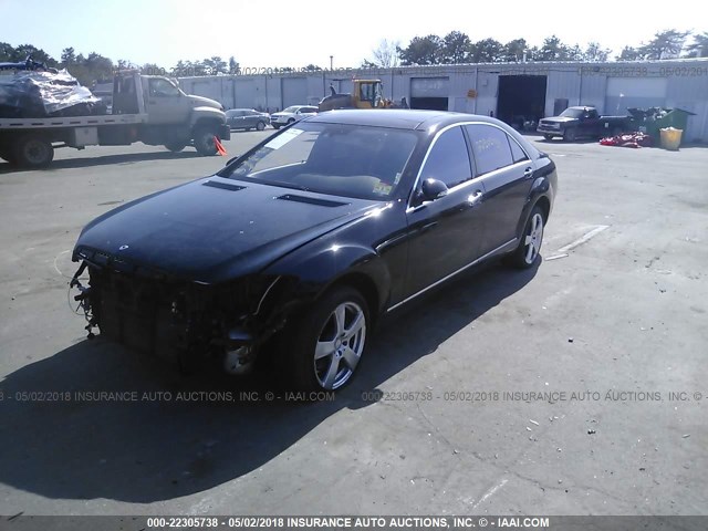 WDDNG71X77A082938 - 2007 MERCEDES-BENZ S 550 BLACK photo 2