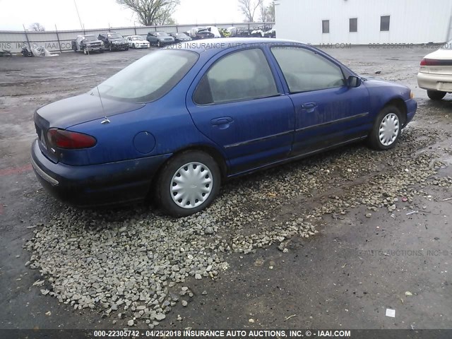 1FALP6539SK229529 - 1995 FORD CONTOUR GL BLUE photo 4