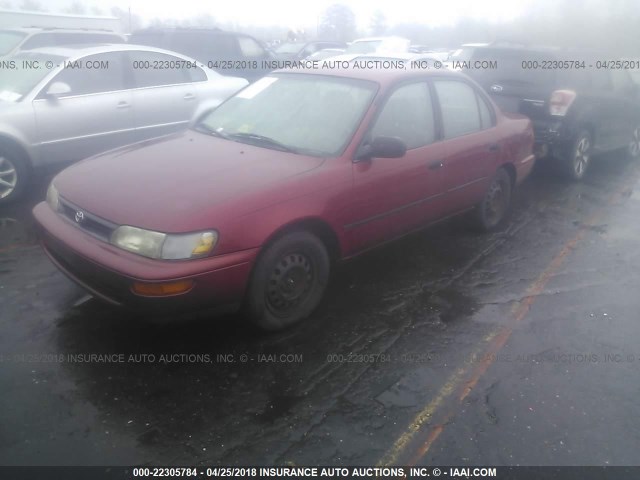 1NXAE09B6RZ198630 - 1994 TOYOTA COROLLA LE/DX MAROON photo 2